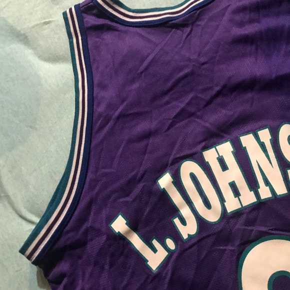 Larry Johnson 90’s vintage Charlotte Hornets - Picture 9 of 11